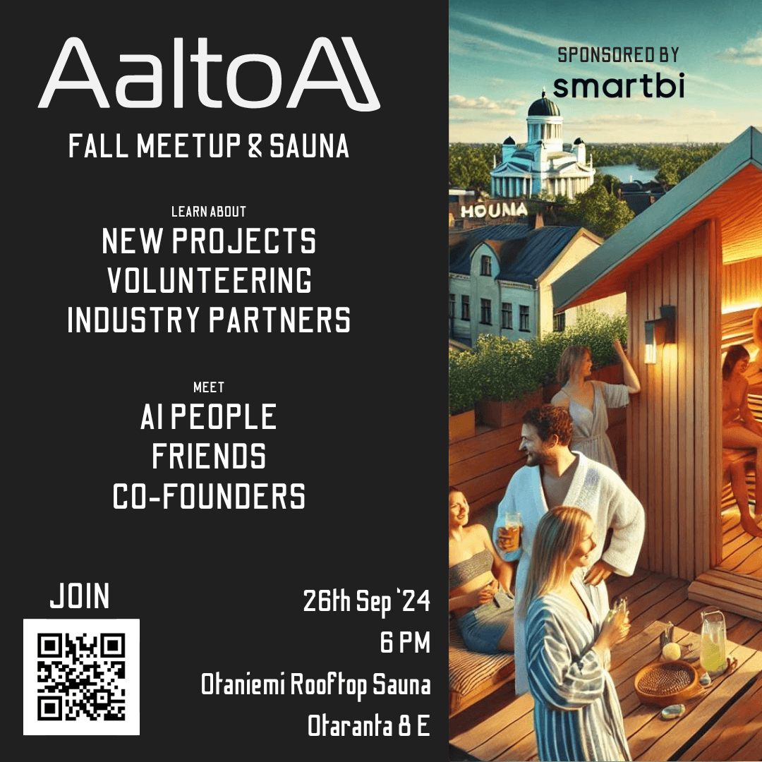AaltoAI Fall Meetup & Sauna banner