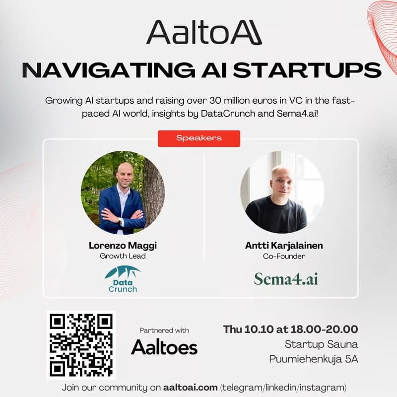 AaltoAI: Navigating AI Startups banner