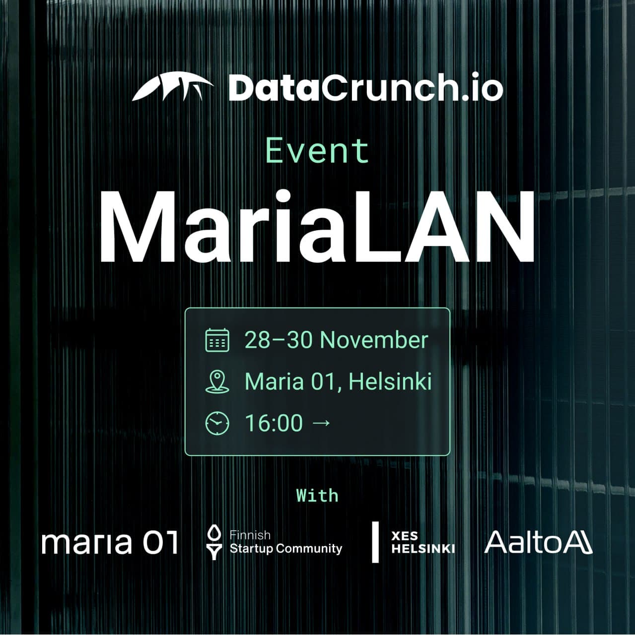 Startup LAN Weekend @ Maria 01 banner