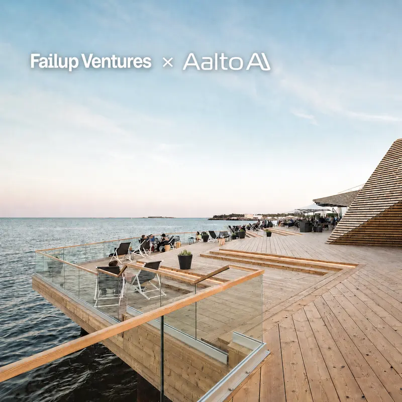 Failup Ventures: AI founders. Sauna. Sea. banner